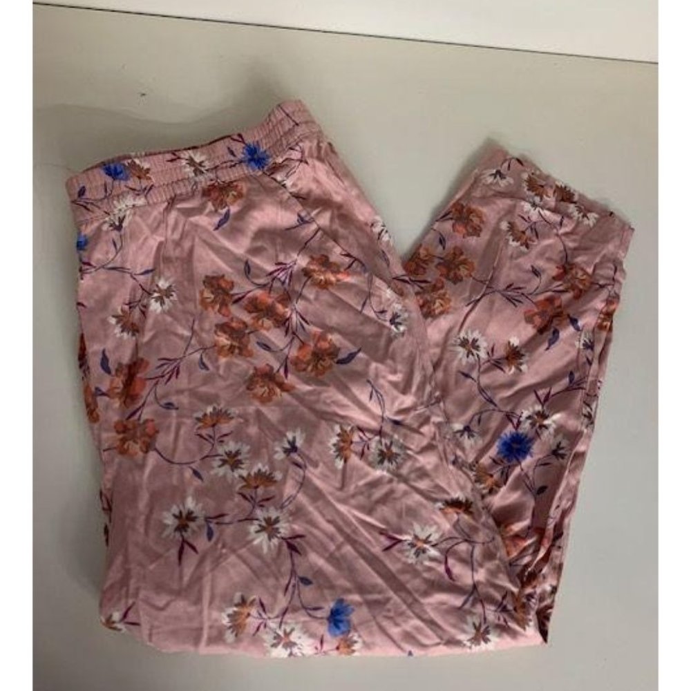 Jessica Simpson Flowy Pant Pink Floral XL